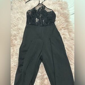 Black lace jumpsuit